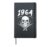 Legend Skull Design and Born in 1964 Hardcover Journal, Black