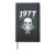 Legend Skull Design and Born in 1977 Hardcover Journal, Black