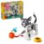 LEGO Creator 3 in 1 Playful Cat Toy – Building Toy with 3 Building Options, Cat, Dog, or Pigeon – Birthday Gift for Kids – Animal Figures for Kids, Girls and Boys, Ages 8+ – 31163
