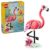LEGO Creator 3 in 1 Wild Animals: Pink Flamingo Animal Building Toy – Playset with 3 Build Options, Pink Flamingo, Cockatoo, or Axolotl – Learning Toy for Kids, Ages 8+ – 31170