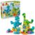 LEGO DUPLO Town 3 in 1 Dinosaurs on Wheels Learning Toy for Toddler Boys & Girls, Ages 3+ – Building & Education Play Set Teaches Problem-Solving Skills Through Play – Preschool Gift Idea – 10451
