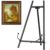 Leinuosen 1 Pcs Metal Easel Stand 16.5″ H x 8.7″ W x 4.3″ D Table Top Easel Stand for Display Tripod Art Picture Mirror Modern Plate Holder for Display Book Photo Wedding Sign (Black)