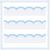 Leinuosen 50.5 ft Blue Bulletin Board Borders 44 Pcs Blue and White Wave Line Scalloped Border Trims with 20 Sheet Glue Point Dots Back to School Decoration for School Office Coastal Classroom Decor