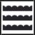 Leinuosen 50.5 ft Bulletin Board Borders 44 Pcs Black and White Wave Line Scalloped Border Trims with 20 Sheet Glue Point Dots Back to School Decoration for Home Classroom School Office Decor(White)