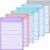 Leinuosen 6 Pack Back to School Magnetic Pocket Chart for Classroom, Daily Toddler Schedule Pocket Chart with 60 Dry Erase Cards, Classroom Pockets Charts Teacher Learning Supplies(Light Color)