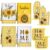 Leinuosen 8 Pcs Sunflower Yellow and White Checkered Kitchen Towels and Dishcloths Sets Pot Holders and Oven Mitts Sets Absorbent Kitchen Gloves Potholders Heat Resistant for Chef Baking Cooking