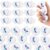 Leitee 100 Pcs Suicide Prevention Awareness Heart Stress Balls Bulk Teal Purple Ribbon Suicide Awareness Month Items Gifts Toys for Adults Stress Relief Public Charity Activities Supplies