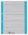 Leitz Index for A4, cover sheet and 10 dividers, tabs can be cut to size, 100 pieces, extra width, grey/blue, 100% recycled cardboard, 16523030