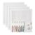 LEJOO-4 PCS 6″ x 7″,PRE-Taped Edges，18 mesh Needlepoint Canvas，White Blank Needlepoint Canvas 18 mesh for Cross Stitch & Embroidery Fabric