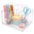LekBee Clear Portable Storage Caddy with 8 Sections