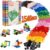 Lekebaby Classic 1546 Pieces Building Bricks with 46PCS Wheel Accessory Kit Basic Brick Set for Kids Creative Play, Compatible with All Major Brands, Educational Toy for Boys Girls 6 Years Old and Up