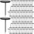 Lekgavd 100pcs Flat Head Thumb Tacks for Wall, Black Metal Push Pins