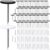Lekgavd 120pcs Stars Flat Head Thumb Tacks for Wall, Black, White