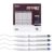 Lekreo 12 Counts Erasable Gel Pens, 0.7mm Fine Point Retractable Clicker Pens with 12 Black Blue Refills,Make Mistakes Disappear for Writing Planner Drawing and Crossword Puzzles