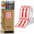 LemonSecret 500 Pcs Arrows Up Labels – Adhesive Arrow Goods Shipping Stickers for Packages, 6 x 4 Inches (Red)