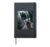 Lemur Selfie with T-Rex Dinosaur Hardcover Journal, Black