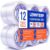 Lennyerp Premium Clear Packing Tape 12 Rolls: 2.7 mil, 1.88 in. x 65Y., Total 780Y for Kitchen