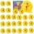 Lenwen 26 Pcs Classroom Clock Kit 24 Hours Learn to Tell Time Teaching Clock Toy for Kids Teaching Time Resources for Kids Learning Teacher Classroom Supplies (Yellow)
