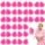 Lenwen 40 Pack Pom Poms Cheerleading Sports Dance Spirited Plastic Cheer Pompom Cheerleading Poms with Handles for Adults Rooters Sports Team Cheering Party(Pink)