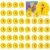 Lenwen 75 Pcs Classroom Clock Kit 24 Hours Learn to Tell Time Teaching Clock Toy for Kids Teaching Time Resources for Kids Learning Teacher Classroom Supplies (Yellow)