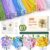 LENYNAL 500 Pcs Pipe Cleaners Bulk Craft, 10 Colors Pastel Pipe Cleaner Flower Kit, Glue-Free & Safe for Kids, Step-by-Step Tutorial, Chenille Stems for Flower Making
