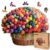 LEOGOR Wooden Jigsaw Puzzles for Adults 200 Pieces (13 × 10.7 in), Rainbow Tulip Puzzle, Extra-Thick 5mm Wood, Floral Mosaic with Unique Shapes, Relaxing Artistic Gift for Adults and Teens