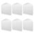 Leooomap 6 Pcs Hardcover Blank Board Book for Adults, 10 Sheets 20 Pages Thick Paper Sketchbook, 6.5 x 6.5 Inch Drawing Writing Journal for School Office Art Projects