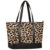 Leopard Canvas Laptop Tote Bag for Women, 15.6 Inch Work Bag