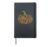 Leopard Pumpkin Halloween Thanksgiving Fall Women Girls Gift Hardcover Journal, Black