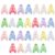 Leovqn 26Pcs Large Letter Beads with Big Holes Colorful Chunky Acrylic Bubble Large Alphabet Beads for DIY Keychains Jewelry Bag Charms