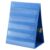 Lerheedi Tabletop Pocket Chart 13 x 17 Inch 600d Oxford Fabric Double Sided Pocket Chart Stand with 5 Straps Foldable Organizer Sticker Display Stand for Classroom, Home, Office (Gray Blue)