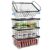 Lerivira 4Pack Freezer Organizer Bins, Stackable Chest Deep Freezer Storage Containers, Expandable Freezer Baskets with Handle fit 5 cu. Ft 7 cu. Ft Freezer, Fridge, Pantry (Black-4Pack)