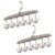 Lerpwige 360 Degree Rotating Clothes Hanger with Waved Designs for Space Saving Home Dormitory Storage Organization Rotating Wardrobes Organizers