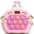 Lesipee Fast Push Game Console for Kids, Light Up Bubble Fidget Game with 999 Levels, Portable Handheld Games Birthday Gifts for Boys Girls 3-12, Stress Relief Game for Autism & ADHD