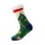 LESSO Christmas Thick Slipper Sock for Women, Xmas Fuzzy Non Slip Socks Comfy Fluffy Warm Winter Home Holiday (Green,One Size)