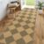 Lessymo Checkered Runner Rug 2.6×8 for Hallway, Washable Kitchen Runners