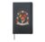 Let It Bloom Skeleton Hands Floral Butterflies Hardcover Journal, Black