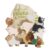 Le Toy Van Petilou Wooden Sunny Farm Stacking Animals and Bag