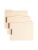 Letter Size Manila Paper Storage Folder 50 Count Per Box, 1/3 Cut Top Label Double K Metal Clip Recycled Organizer, 0.75 Inch Expandable Compartment Holds 100-150 Sheets