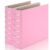 LETVPVOW 2 Pcs Vintage Hardback 3 Ring Binder 2 Inch, Professional Leather Binder 3 Ring, Three Ring Binders Fits 8.5 x 11, D Ring Binders for Photo Album, Home, School and Office Supplies- Pink