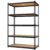 LEVELEVE 5-Tier Storage Shelving Unit, Metal, for Kitchen, Garage, Laundry Room, Adjustable, 35″ L x 16″ W x 73″ H, Rectangular, 1 Pack