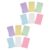 Levemolo 600pcs Colored Lined Index Cards with Rings, Versatile Paper Flashcards for Studying and Meetings, Sturdy School Note Cards for Students and Office Use