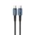 Levore USB-C to USB-C Cable, 1M Nylon Braided, 60W PD Fast Charging with E-Marker Chip, High-Speed Data Sync, Compatible with Laptops, Smartphones and Tablets, Black