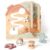 Lewo Montessori Busy Board, Wooden Sensory Activity Toys for Toddlers Ages 3 4 5, Fidget Sensory Board with Movable Monkeys & Ball, Fine Motor Skills & Early Learning Educational Toy for Boys Girls