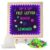 Lewondr Felt Letter Board, 10″×10″ Wooden Letter Board Sign with Stand