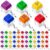 Lewtemi 100 Pcs Keyboard Fidget Toys Keychains Back to School Gifts Classroom Prizes Employee Appreciation Gifts Motivational Quotes Stress Relief Fidget Clicker Bulk (Neon)