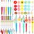 Lewtemi 12 Sets Beadable Pen Making Kit DIY Daisy Assorted Silicone Bead Pens Spacer Black Ink Ballpoint Bulk for Women Back to School Summer Crafts Office Gift Party Holiday Cute