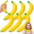 Lewtemi 6 Pack Giant Banana Stress Ball Jumbo Big 7 Inch Banana Squeeze Slow Releasing Stress Relief Fidget Fruit for Anxiety Relief Party Favor Desktop Decoration