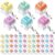 Lewtemi 72 Pcs Keyboard Fidget Toys Keychains Back to School Gifts Classroom Prizes Employee Appreciation Gifts Motivational Quotes Stress Relief Fidget Clicker Bulk (Pastel)