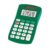LEXIBOOK – Pocket Calculator FRUITIES®, 8 Digits, 4 Operations, Basic and Advanced Functions, Solar and Battery Powered, Green, C208BLXB